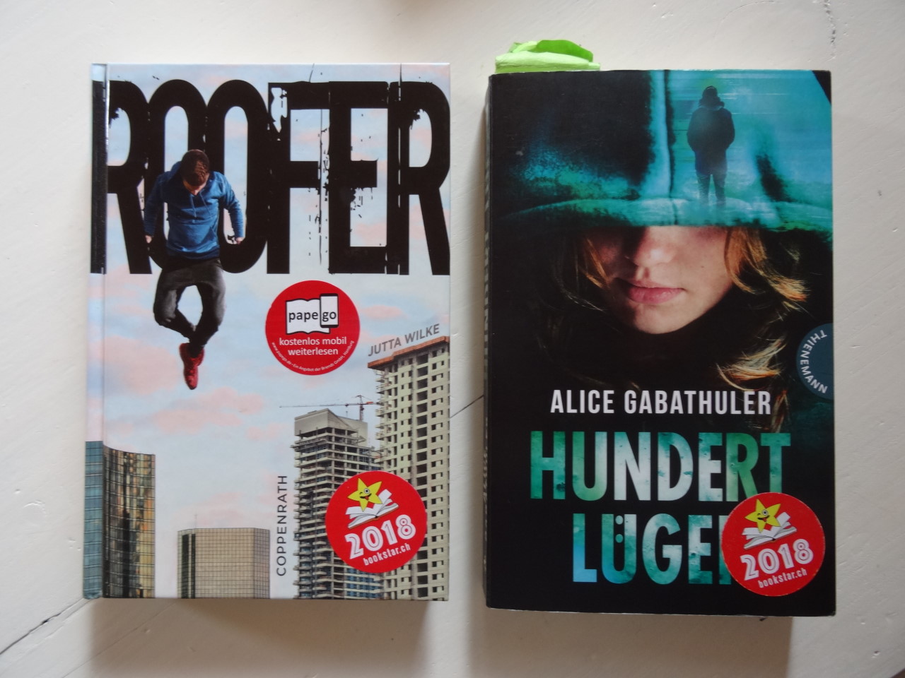 "Roofer" und "Hundert Lügen" bei bookstar.ch